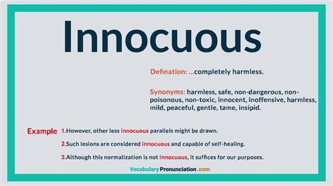 innocuous antonym|innocuous synonym and antonym.